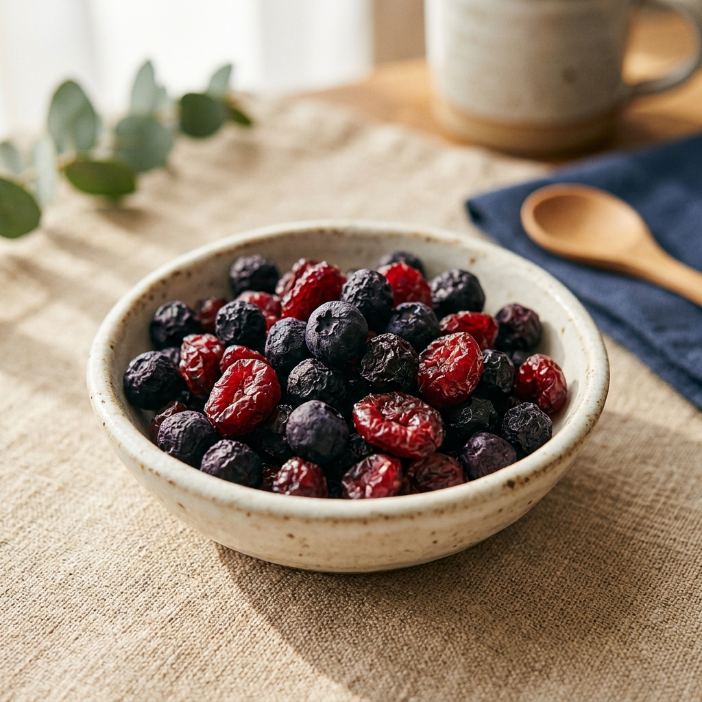 Wild Dried Blueberries and Cranberries